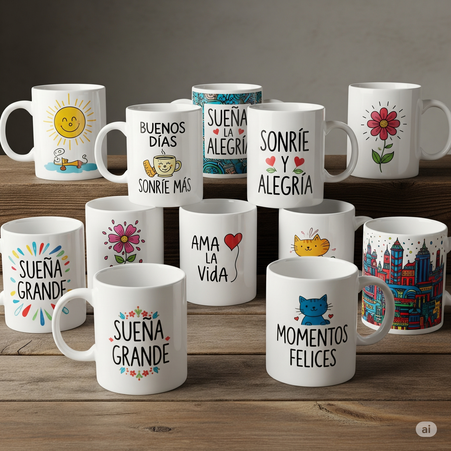 Taza personalizada de cerámica