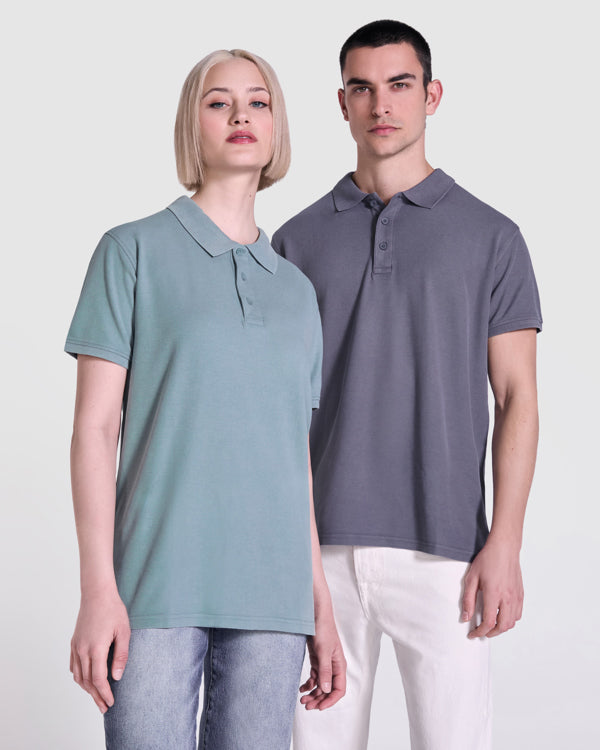 Polo de banca corta unisex Cobain personalizado
