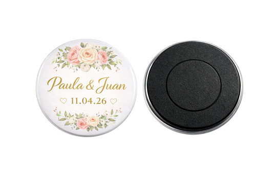 Imán de Boda dibujo Novios