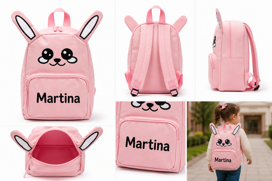 Mochila Conejita Personalizada con Nombre
