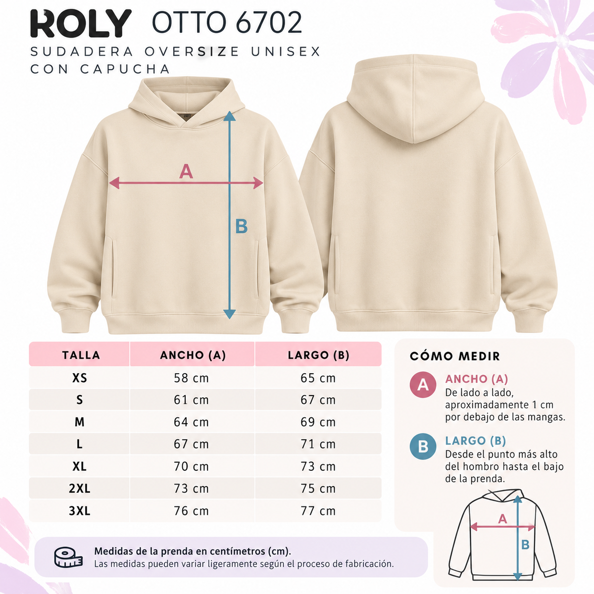 Sudadera Oversize con Capucha Beige “Más Planes Bonitos”