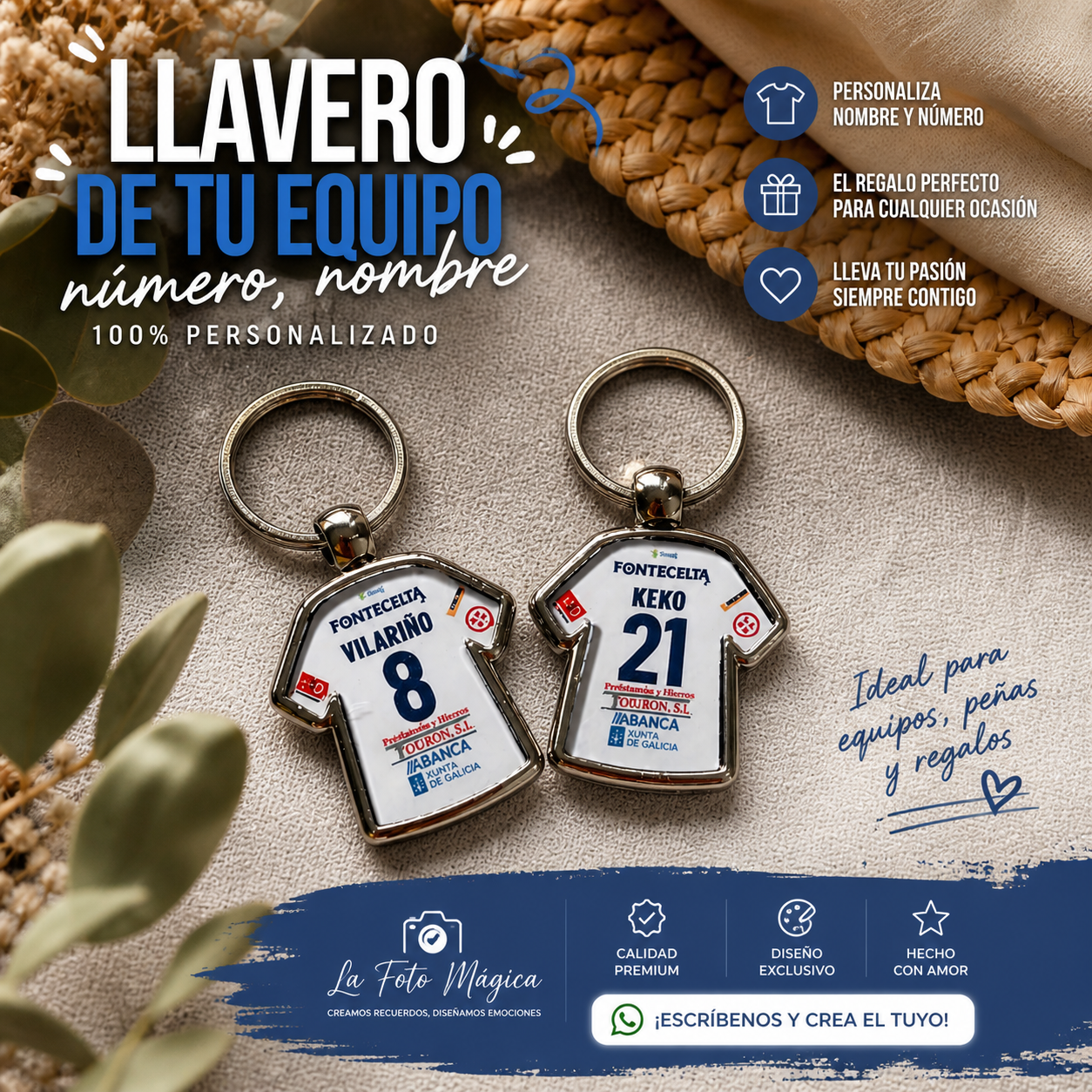 Llavero personalizado SD Sarriana