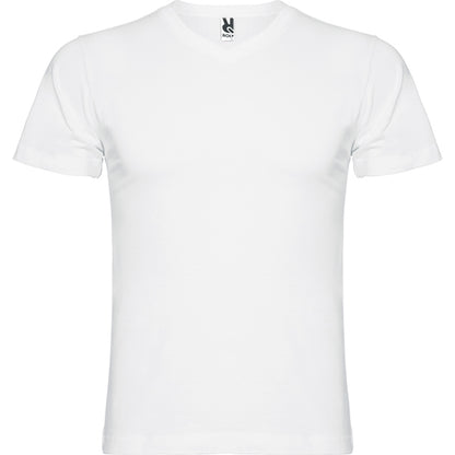 Camiseta de pico manga corta Samoyedo personalizada