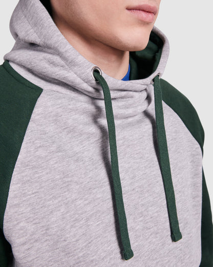 Sudadera bicolor unisex personalizada