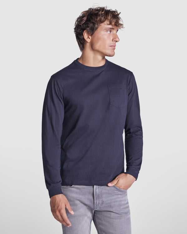 Camiseta de manga larga con bolsillo personalizadas