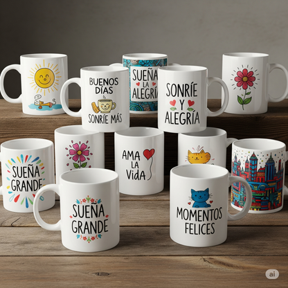 Taza personalizada de cerámica