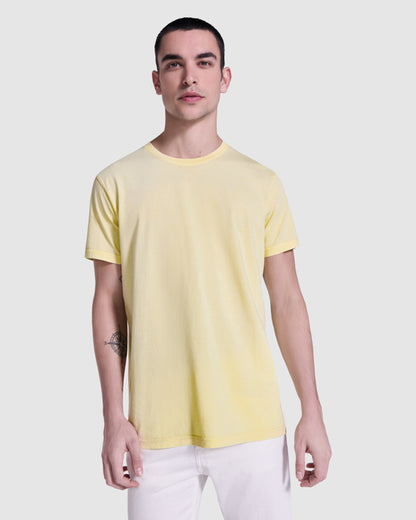 Camisetas de manga corta acabado ácido personalizada