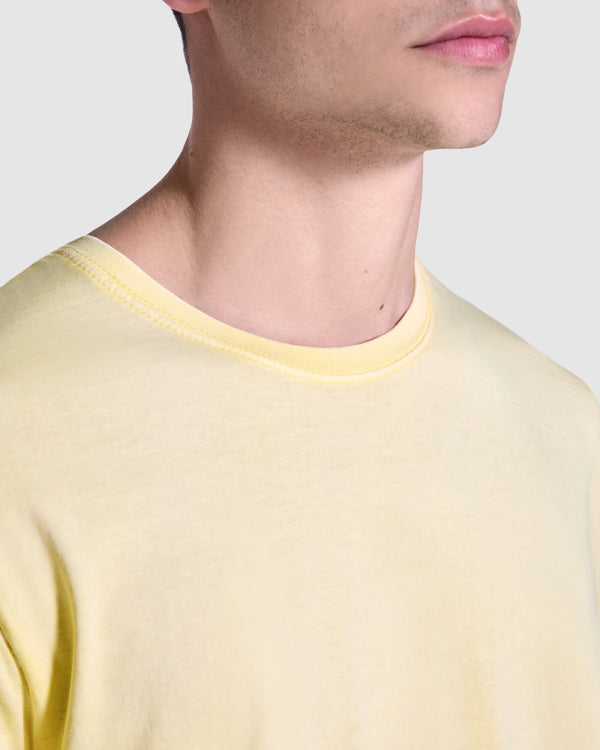 Camisetas de manga corta acabado ácido personalizada