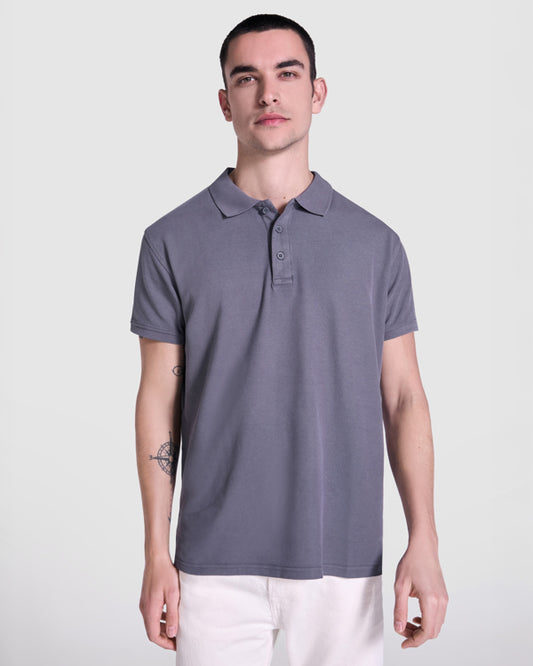 Polo de banca corta unisex Cobain personalizado