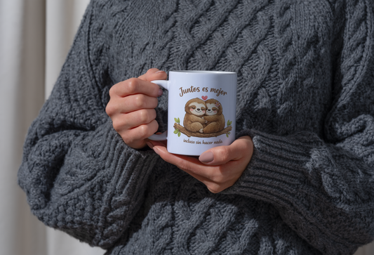 Taza de cerámica perezoso regalo original