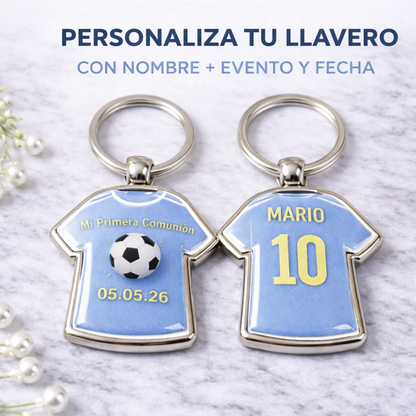 Llavero personalizado para eventos – Hecho a mano con nombre y fecha