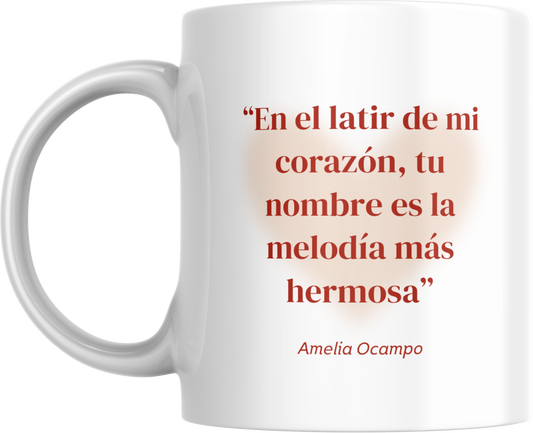 Taza Personalizada con foto canción