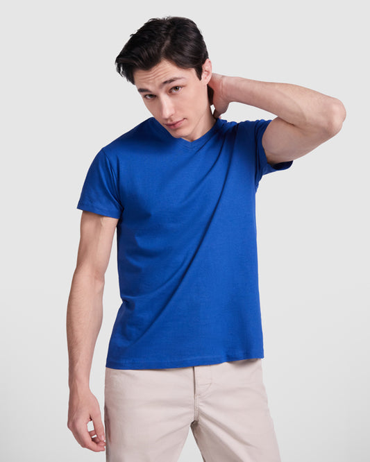 Camiseta de pico manga corta Samoyedo personalizada