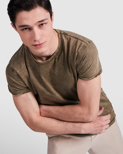 Camiseta de manga corta efecto Jeans personalizada