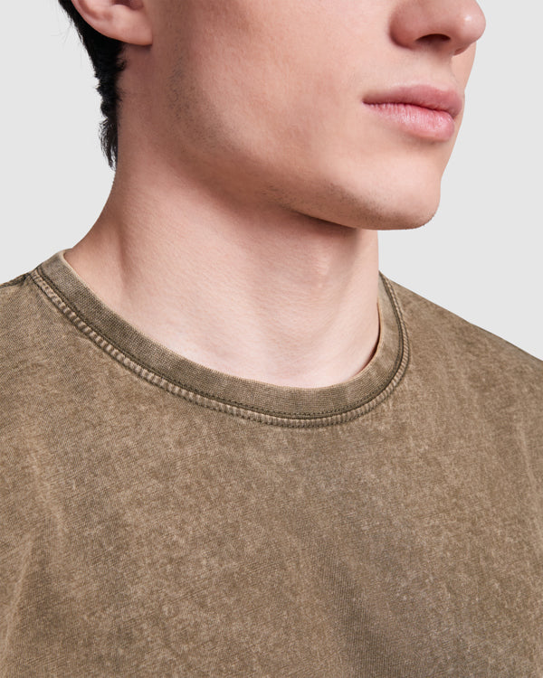 Camiseta de manga corta efecto Jeans personalizada