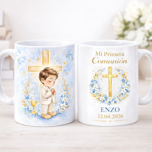 Taza Personalizada Primera Comunión Niño