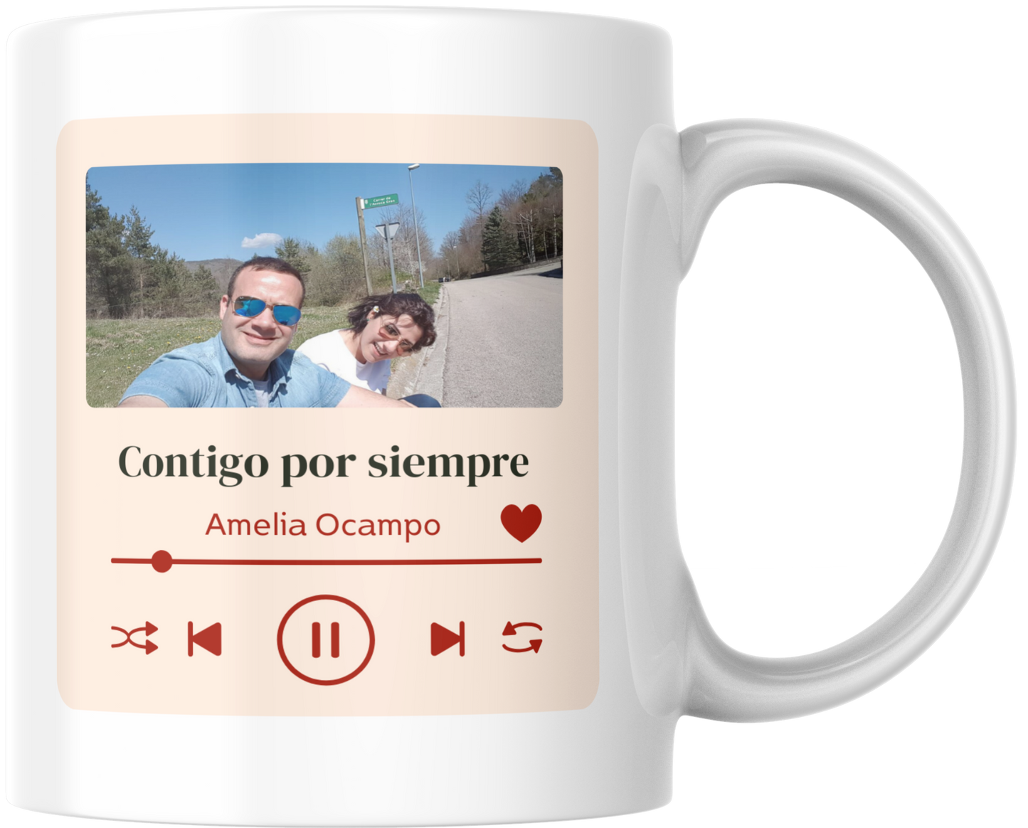 Taza Personalizada con foto canción