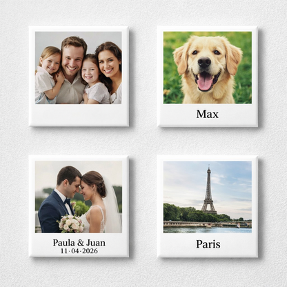 Pack de 3 imanes personalizados con foto