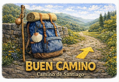 Imanes del Camino de Santiago Peregrino buen