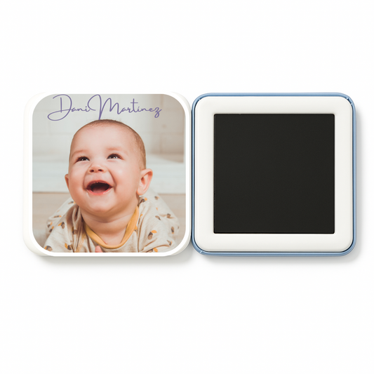 Imán personalizado cuadrado foto del texto eventos celebraciones regalos detalles frigorífico nevera