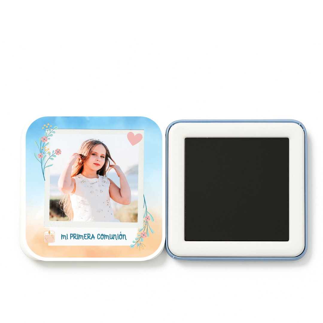 Imán rectangular para comuniones bodas bautizos regalos eventos detalles