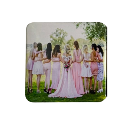 Imán personalizado para bodas cuadrados eventos celebraciones bautizos comuniones o frigoríficos nevera