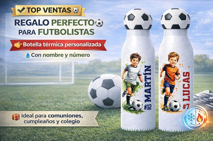 Botella térmica personalizada de FÚTBOL