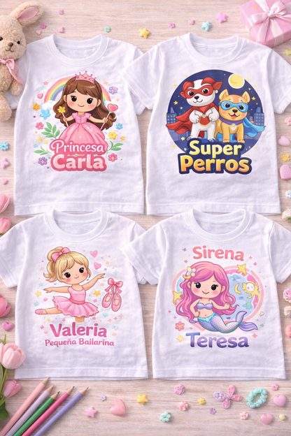 Camiseta personalizada para niñas