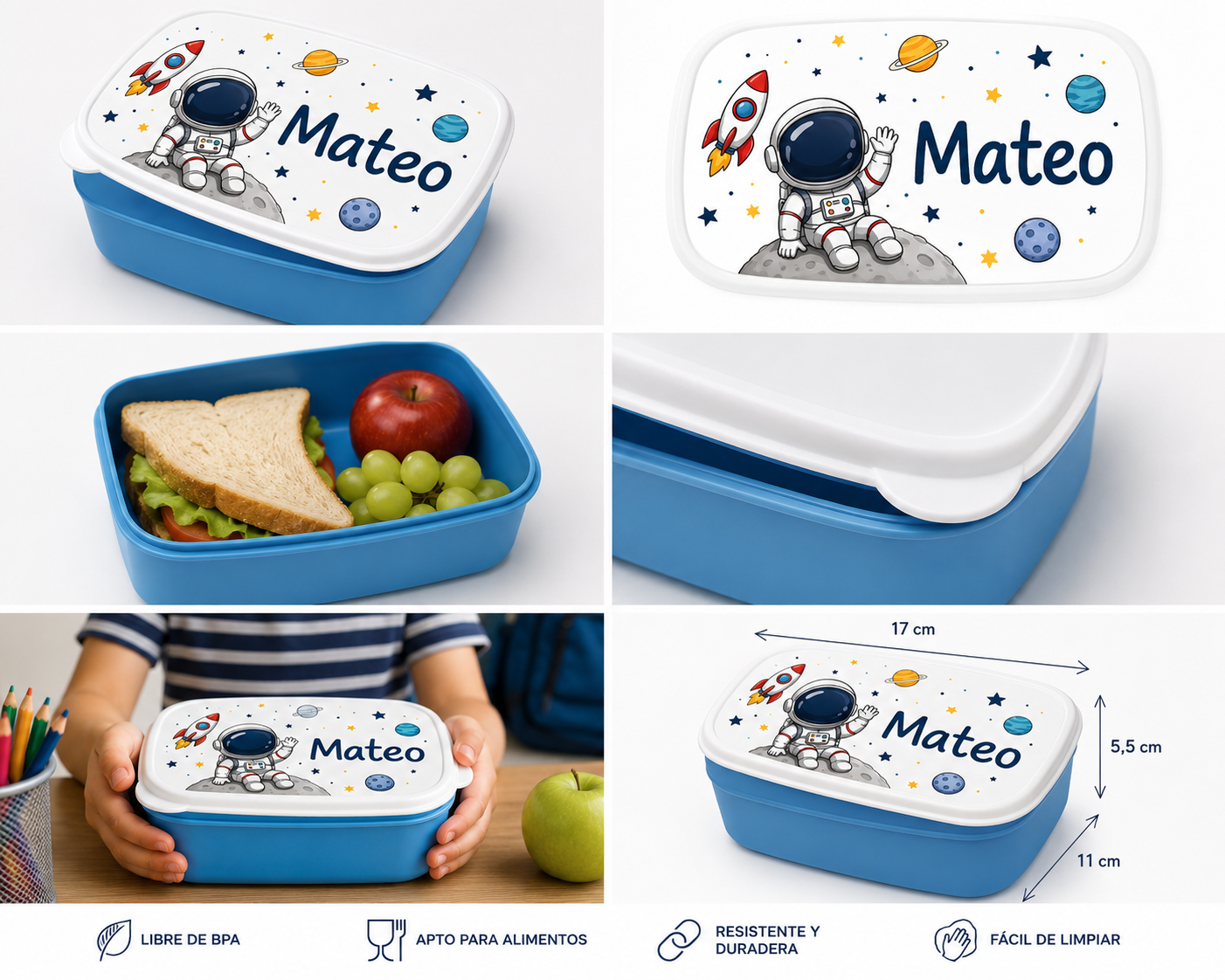 Fiambrera Personalizada Astronauta