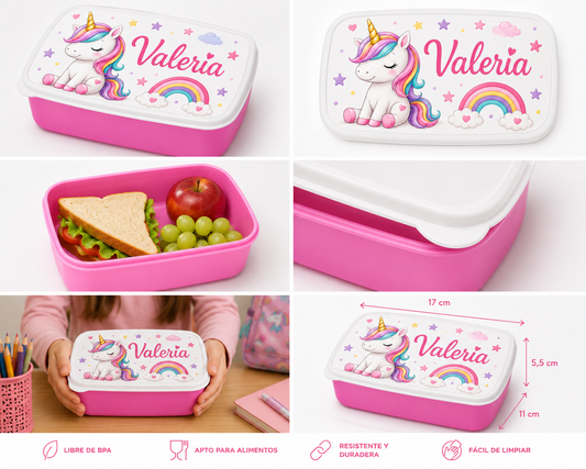 Fiambrera Personalizada Unicornio
