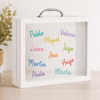 hucha regalos con nombres