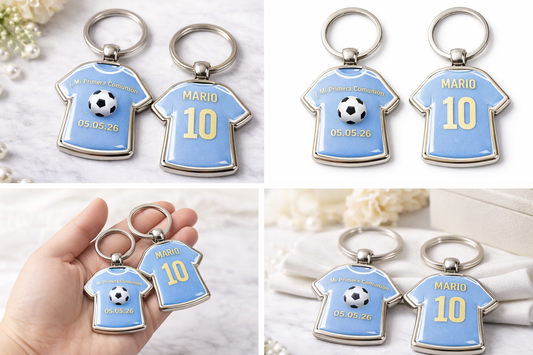 Llavero personalizado para eventos – Hecho a mano con nombre y fecha