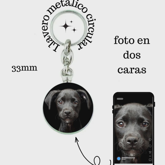 Crea tu llavero personalizado por las dos caras