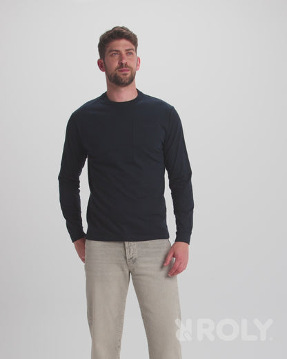 Camiseta de manga larga con bolsillo personalizadas