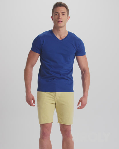 Camiseta de pico manga corta Samoyedo personalizada