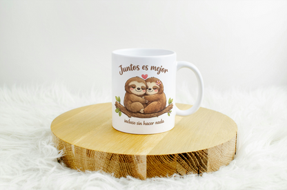 Taza de cerámica perezoso regalo original