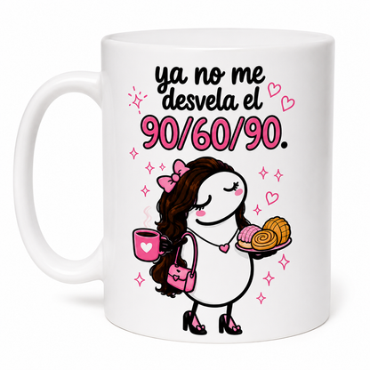 Taza divertida "90-60-90"